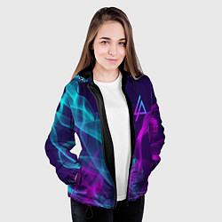 Куртка с капюшоном женская LINKIN PARK, цвет: 3D-черный — фото 2