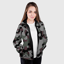 Куртка с капюшоном женская Камуфляж Urban Night, цвет: 3D-черный — фото 2
