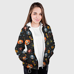 Куртка с капюшоном женская HALLOWEEN ХЭЛЛУИН, цвет: 3D-белый — фото 2