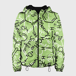 Куртка с капюшоном женская Химия в хаосе, цвет: 3D-черный