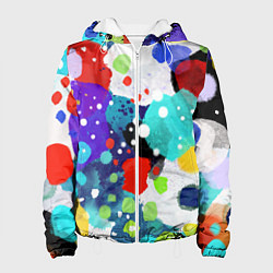 Куртка с капюшоном женская Яркая зима, цвет: 3D-белый