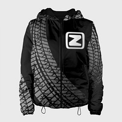 Куртка с капюшоном женская Zotye tire tracks, цвет: 3D-черный