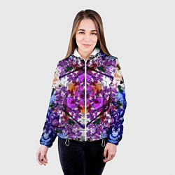 Куртка с капюшоном женская Ледяной треугольник, цвет: 3D-белый — фото 2