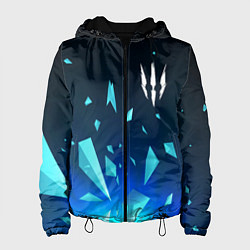 Куртка с капюшоном женская The Witcher взрыв частиц, цвет: 3D-черный