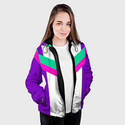 Куртка с капюшоном женская Always in sports сиреневый, цвет: 3D-черный — фото 2