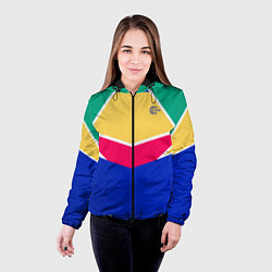 Куртка с капюшоном женская FIRM ретро раскраска, цвет: 3D-черный — фото 2