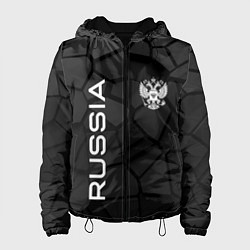 Куртка с капюшоном женская Черная броня Россия, цвет: 3D-черный