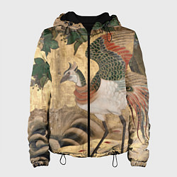 Куртка с капюшоном женская Сказочная птица, цвет: 3D-черный
