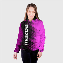 Куртка с капюшоном женская Mazda pro racing: по-вертикали, цвет: 3D-черный — фото 2
