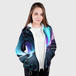 Куртка с капюшоном женская Путь к вечности, цвет: 3D-белый — фото 2