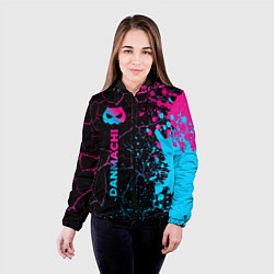 Куртка с капюшоном женская DanMachi - neon gradient: по-вертикали, цвет: 3D-черный — фото 2