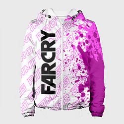 Куртка с капюшоном женская Far Cry pro gaming: по-вертикали, цвет: 3D-белый