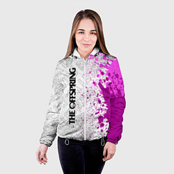 Куртка с капюшоном женская The Offspring rock legends: по-вертикали, цвет: 3D-белый — фото 2