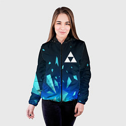 Куртка с капюшоном женская Zelda взрыв частиц, цвет: 3D-черный — фото 2