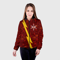 Куртка с капюшоном женская Bring Me the Horizon гитары и молния, цвет: 3D-черный — фото 2