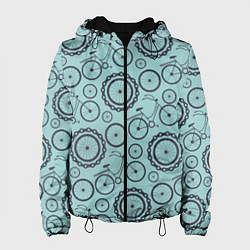 Куртка с капюшоном женская Любитель велика, цвет: 3D-черный