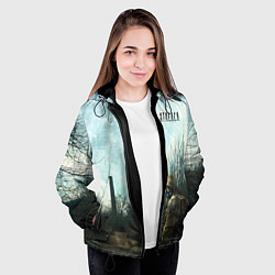 Куртка с капюшоном женская Stalker одиночка на дороге, цвет: 3D-черный — фото 2