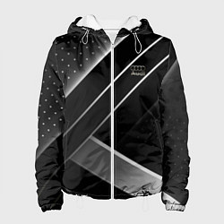 Куртка с капюшоном женская Audi sign auto, цвет: 3D-белый