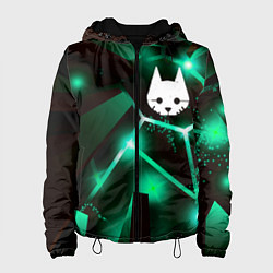 Куртка с капюшоном женская Stray разлом плит, цвет: 3D-черный