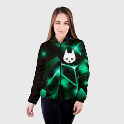 Куртка с капюшоном женская Stray разлом плит, цвет: 3D-черный — фото 2