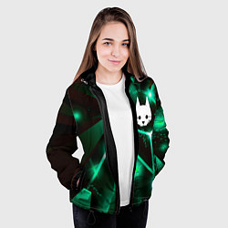 Куртка с капюшоном женская Stray разлом плит, цвет: 3D-черный — фото 2