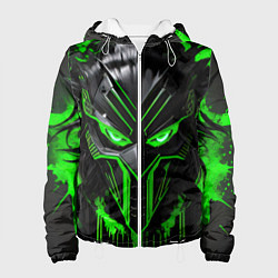 Куртка с капюшоном женская Неоновый мститель, цвет: 3D-белый