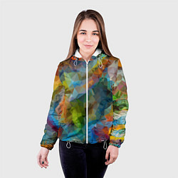 Куртка с капюшоном женская Color pattern, цвет: 3D-белый — фото 2