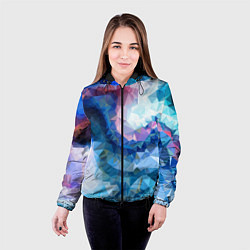 Куртка с капюшоном женская Blue mosaic, цвет: 3D-черный — фото 2