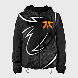 Куртка с капюшоном женская Fnatic - white line, цвет: 3D-черный