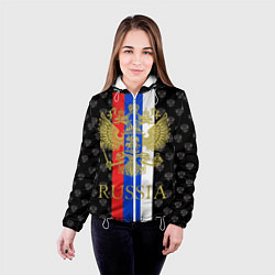 Куртка с капюшоном женская Russia, цвет: 3D-белый — фото 2