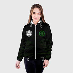 Куртка с капюшоном женская Alliance uniform, цвет: 3D-белый — фото 2