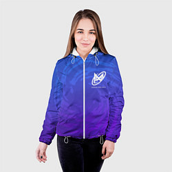 Куртка с капюшоном женская Nigma Galoxy форма, цвет: 3D-белый — фото 2