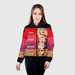 Куртка с капюшоном женская Blackpink Bands, цвет: 3D-черный — фото 2