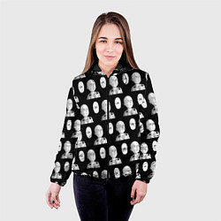 Куртка с капюшоном женская Saitama - ok pattern, цвет: 3D-черный — фото 2