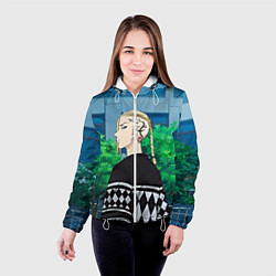 Куртка с капюшоном женская Кэн Рюгудзи, цвет: 3D-белый — фото 2