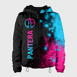 Куртка с капюшоном женская Pantera - neon gradient: по-вертикали, цвет: 3D-черный
