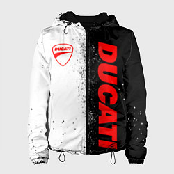 Куртка с капюшоном женская Ducati - двоичный, цвет: 3D-черный