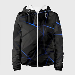 Куртка с капюшоном женская Black blue style, цвет: 3D-белый