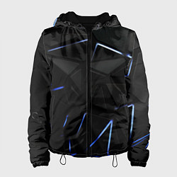 Женская куртка Black texture neon line