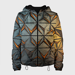 Куртка с капюшоном женская Объемная броня из плит, цвет: 3D-черный