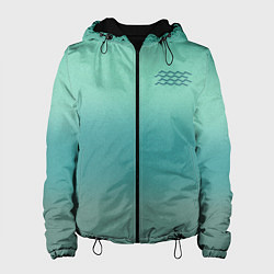 Женская куртка Бирюзовый цвет морской волны