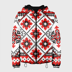 Куртка с капюшоном женская Удмурт мода, цвет: 3D-черный