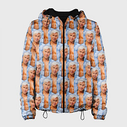 Куртка с капюшоном женская Паттерн - Райан Гослинг, цвет: 3D-черный