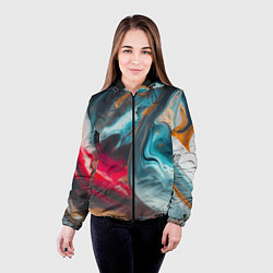 Куртка с капюшоном женская Палитра масло, цвет: 3D-черный — фото 2