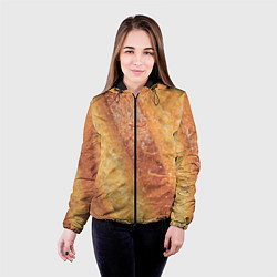 Куртка с капюшоном женская Корочка батона, цвет: 3D-черный — фото 2