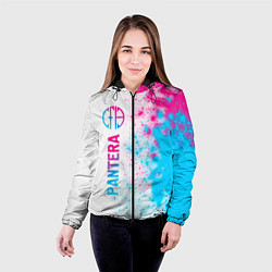 Куртка с капюшоном женская Pantera neon gradient style: по-вертикали, цвет: 3D-черный — фото 2