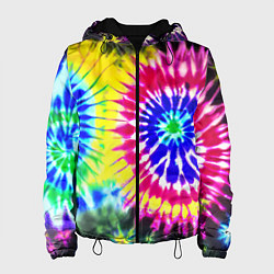 Женская куртка Colorful floral composition - tie-dye