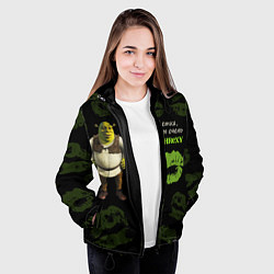 Куртка с капюшоном женская Shrexy Shrek, цвет: 3D-черный — фото 2