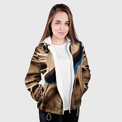 Куртка с капюшоном женская Сердце Дерева, цвет: 3D-белый — фото 2