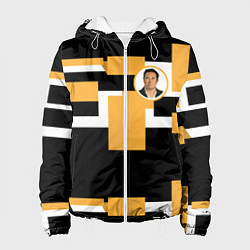 Куртка с капюшоном женская Илон идея, цвет: 3D-белый